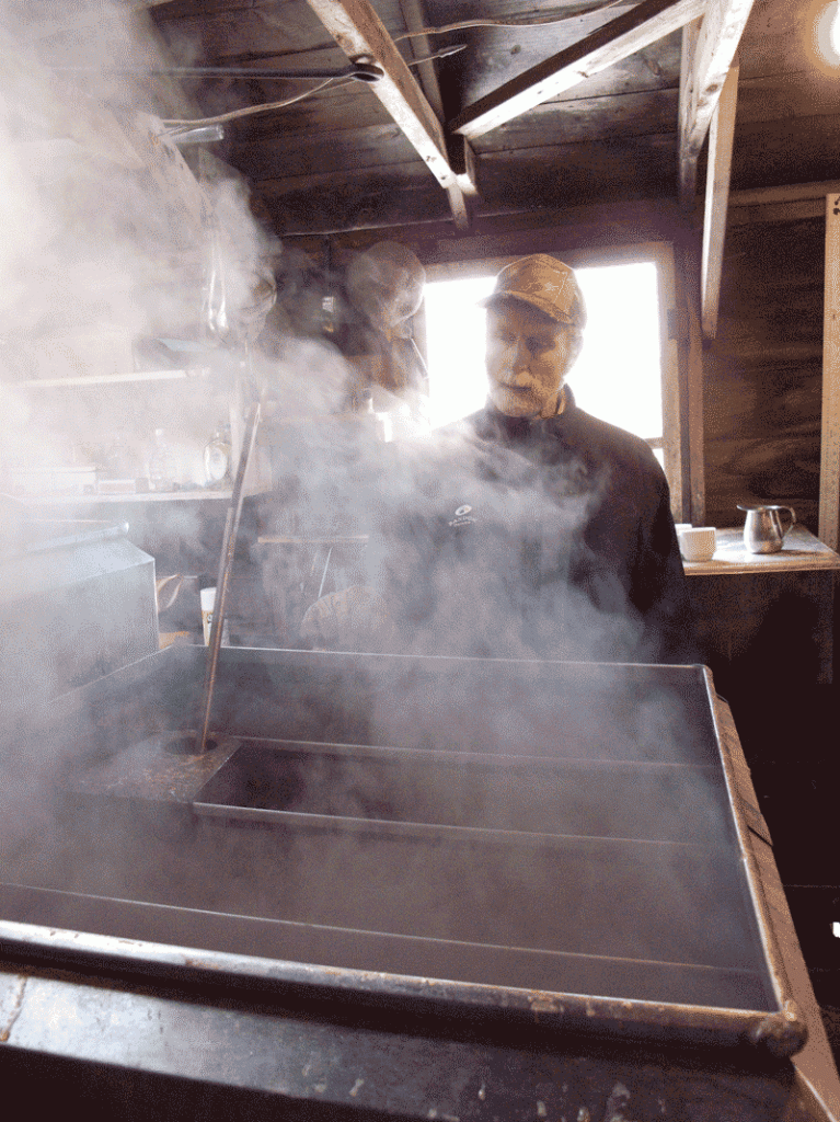 Steve in front of the evaporator